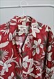 CAMPIA MODA USA 90S LUST RED FLORAL SHIRT