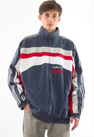 VINTAGE ADIDAS ORIGINALS TRACKSUIT 90S BLUE WHITE RED
