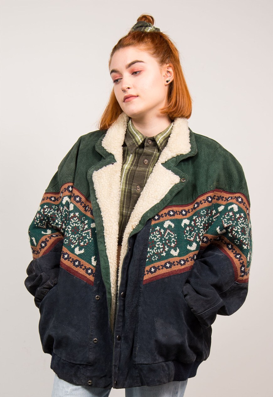 vintage aztec jacket womens