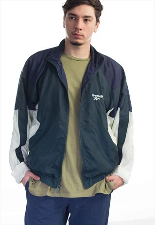 VINTAGE REEBOK LOGO JACKET 90S L 14.1