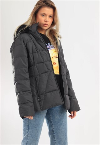 VINTAGE CALVIN KLEIN PUFFER JACKET GREY
