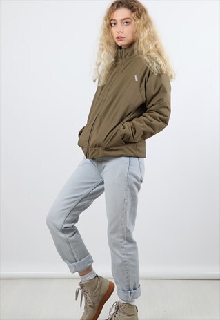 VINTAGE REEBOK SMALL OLIVE WINTER JACKET