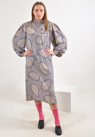VINTAGE RETRO MIDI DRESS