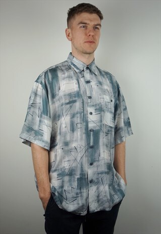 PURE SILK PATTERNED SHIRT