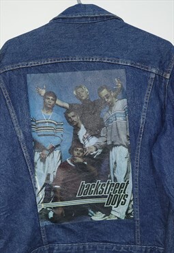 Back Street customised vintage 80's90's trucker denim jacket