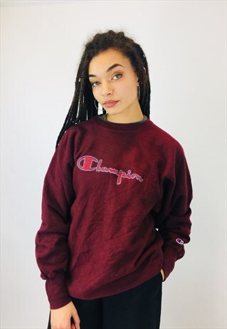 VINTAGE CHAMPION 80S REVERSE WEAVE EMBROIDERED SWEATSHIRT