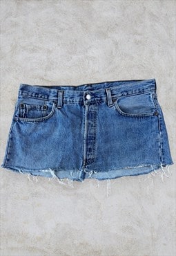 Vintage Levi's Denim Skirt Cut Off Women's W34