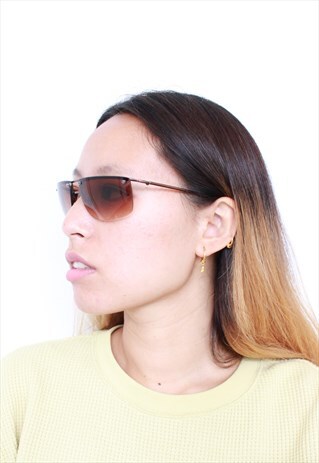 VINTAGE Y2K STYLE JLO BROWN SUNGLASSES