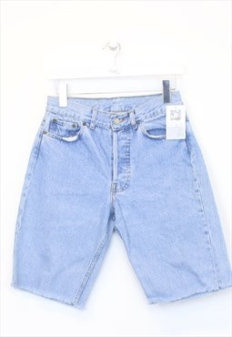 Vintage Levi's denim cut off shorts in blue. Best fits W28"