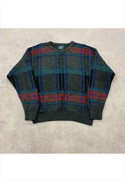 Vintage abstract knitted jumper Men's L