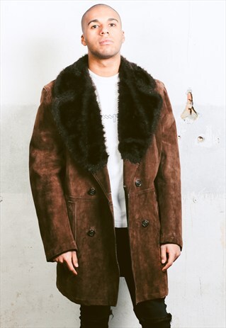 VINTAGE 70S SHEEPSKIN LEATHER COAT
