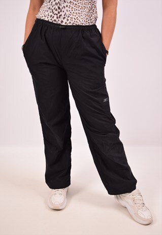 VINTAGE REEBOK TRACKSUIT TROUSERS BLACK