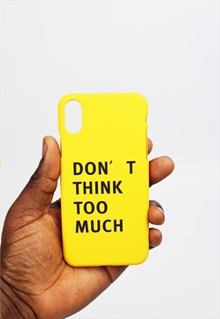 COQUE THINK IPHONE X - JAUNE