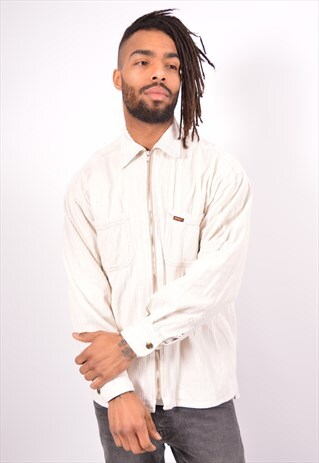 VINTAGE RIFLE CORDUROY SHIRT WHITE