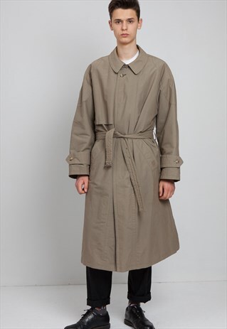 VINTAGE BROWN BUGATTI TRENCH COAT