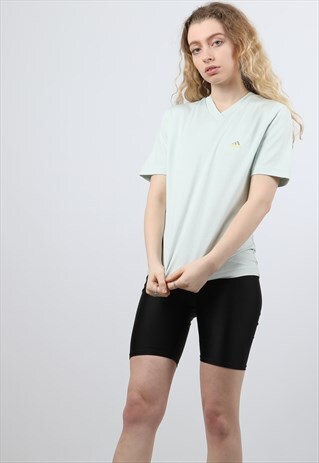 VINTAGE ADIDAS MEDIUM TEAL SPORTS T-SHIRT
