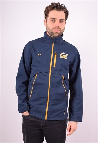 NIKE MENS VINTAGE JACKET SMALL BLUE 90'S