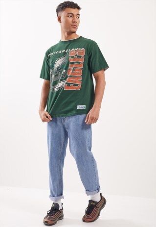 VINTAGE PHILADELPHIA EAGLES GRAPHIC PRINT T-SHIRT