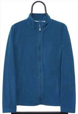 Vintage Blue Zip Up Fleece Womens