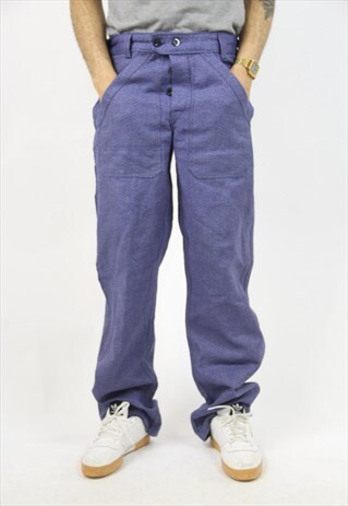 VINTAGE 90'S BLUE BAGGY TROUSERS
