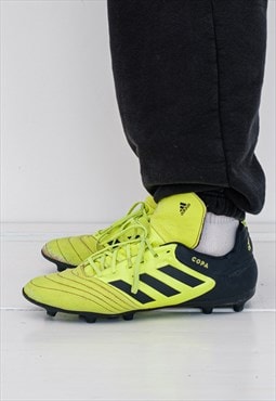 90's Vintage football/rave trainers in neon green/black