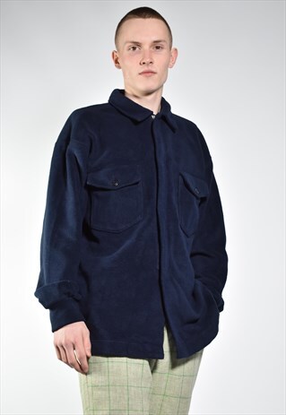 VINTAGE NAUTICA ZIPPED FLEECE OVERSHIRT