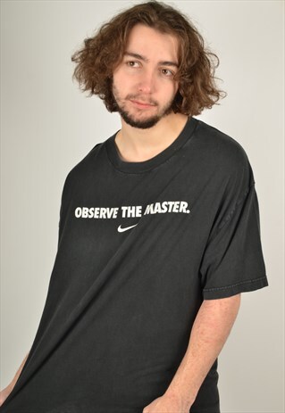 VINTAGE NIKE MASTER T-SHIRT IN BLACK