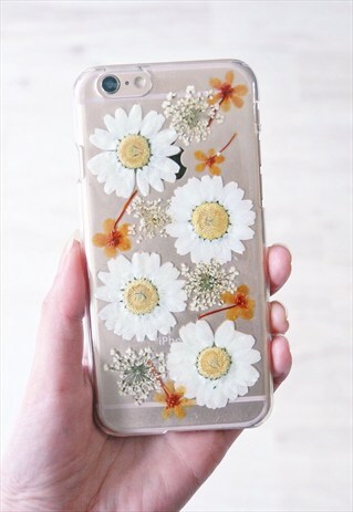 HANDMADE REAL PRESSED FLOWERS PHONE CASE