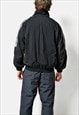 90S RETRO WINDBREAKER BLACK COLOUR WINDPROOF JACKET MEN