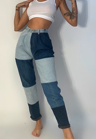 PATCH WORK MOM JEANS