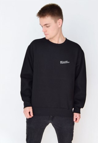 BLACK LOGO SWEATSHIRT