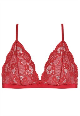 Lace Red Bralette