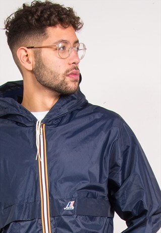 K-WAY WATERPROOF CAGOULE RAIN JACKET