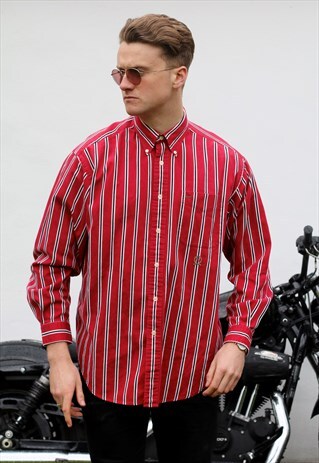 TOMMY HILFIGER USA VINTAGE AWNING STRIPED SHIRT