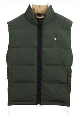 Vintage 90's Champion Gilet small logo Puffer Full Zip Up