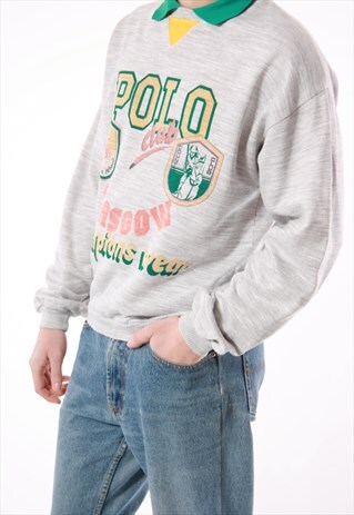 90S VINTAGE POLO CLUB GLASGOW OLDSCHOOL SWEATSHIRT 14062