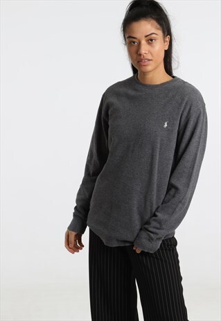 90S RALPH LAUREN EMBROIDERED LOGO SWEATSHIRT