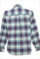 VINTAGE FLANNEL CHECKED CABIN CREEK SHIRT - M