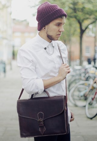 THE COCO LEATHER OFFICE SATCHEL