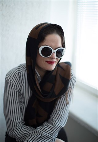 BROWN/BLACK AMSTERDAM SCARF