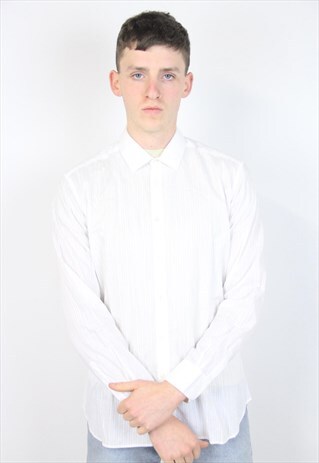 VINTAGE VALENTINO WHITE STRIPED SHIRT
