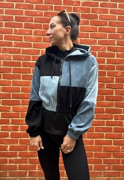 Unisex Hooded Panel Jacket
