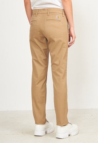 trousers beige asos marketplace carhartt bottoms leggings carrot