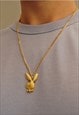 24" GOLD PLAYBOY NECKLACE