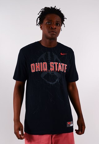 VINTAGE NIKE OHIO STATE BUCKEYES T-SHIRT BLACK
