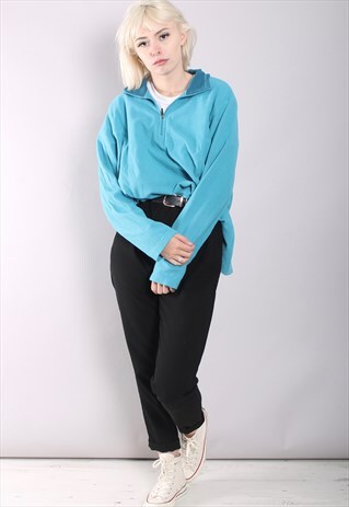 VINTAGE 1/4 ZIP FLEECE SWEATSHIRT