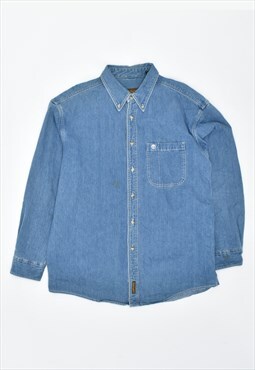 Vintage Timberland Denim Shirt Blue