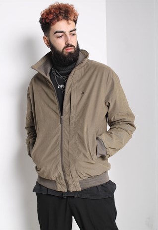 VINTAGE LACOSTE HARRINGTON JACKET BROWN