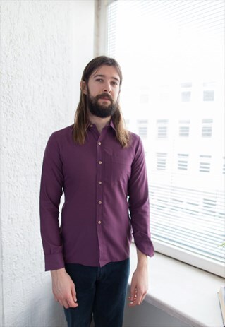 VINTAGE 70'S PURPLE SHIRT