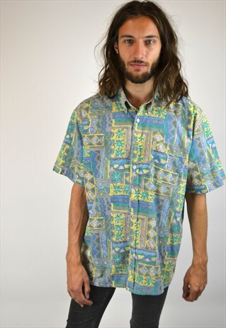 VINTAGE 90'S ABSTRACT PRINT SHIRT